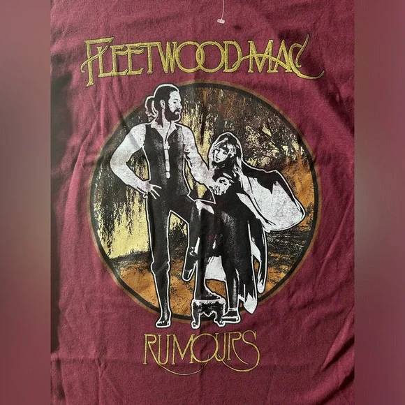 NWT Fleetwood Mac Rumours Glitter T-Shirt size small π Hot Topic - Picture 3 of 7